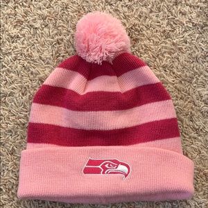 Seattle Seahawks Think Pink Beanie
